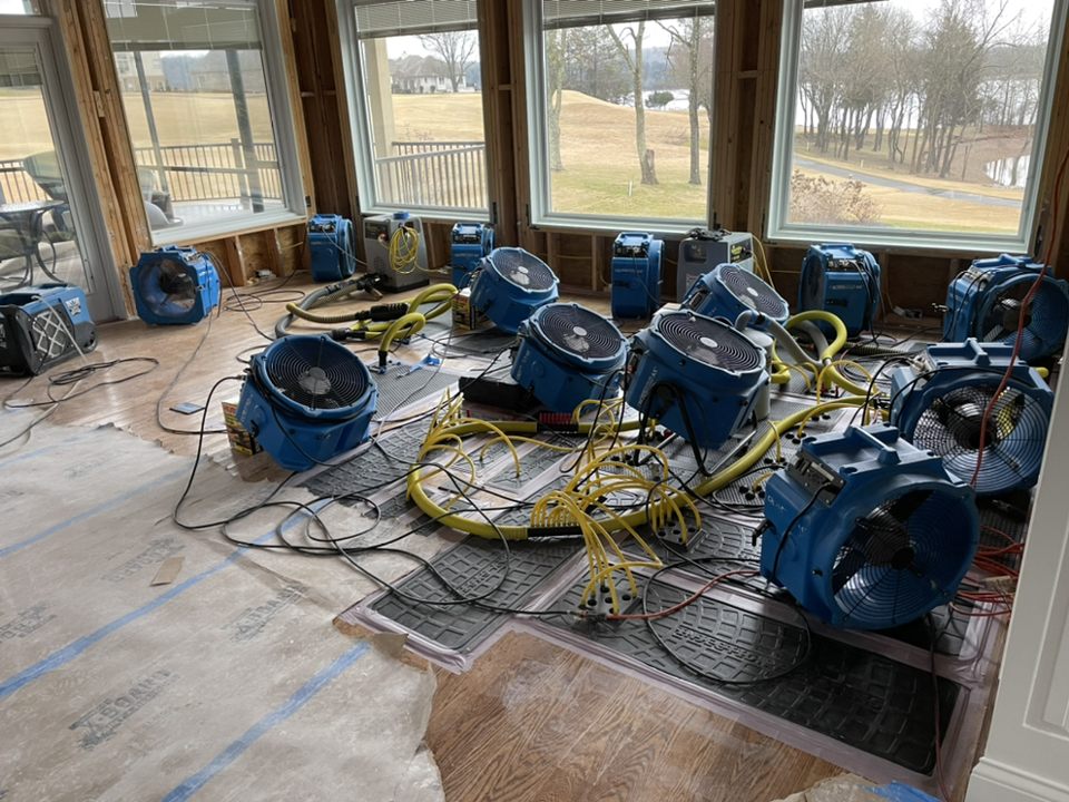 Water damage mitigation and structural drying