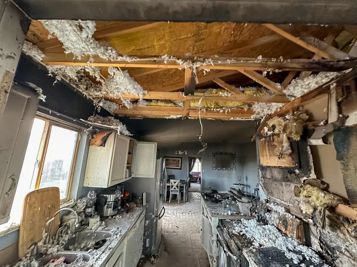 Fire damage mitigation and cleanup